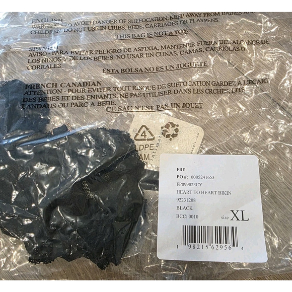 Free People Intimately FP Heart To Heart Dotted Mesh PantiesSize XL NWT Poly $28 - Picture 6 of 7